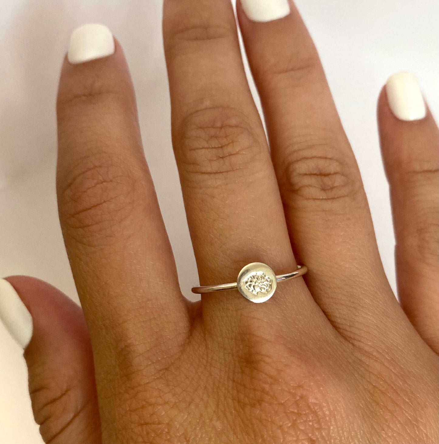 Dainty Birth Flower Ring