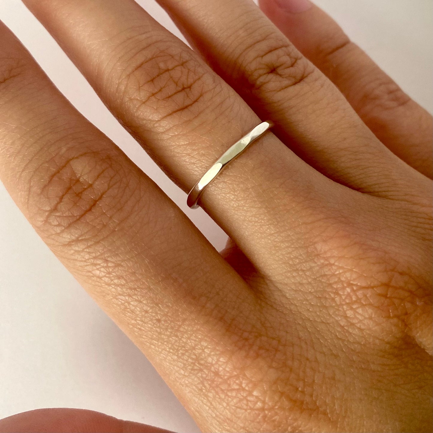 Hammered Stacking Band