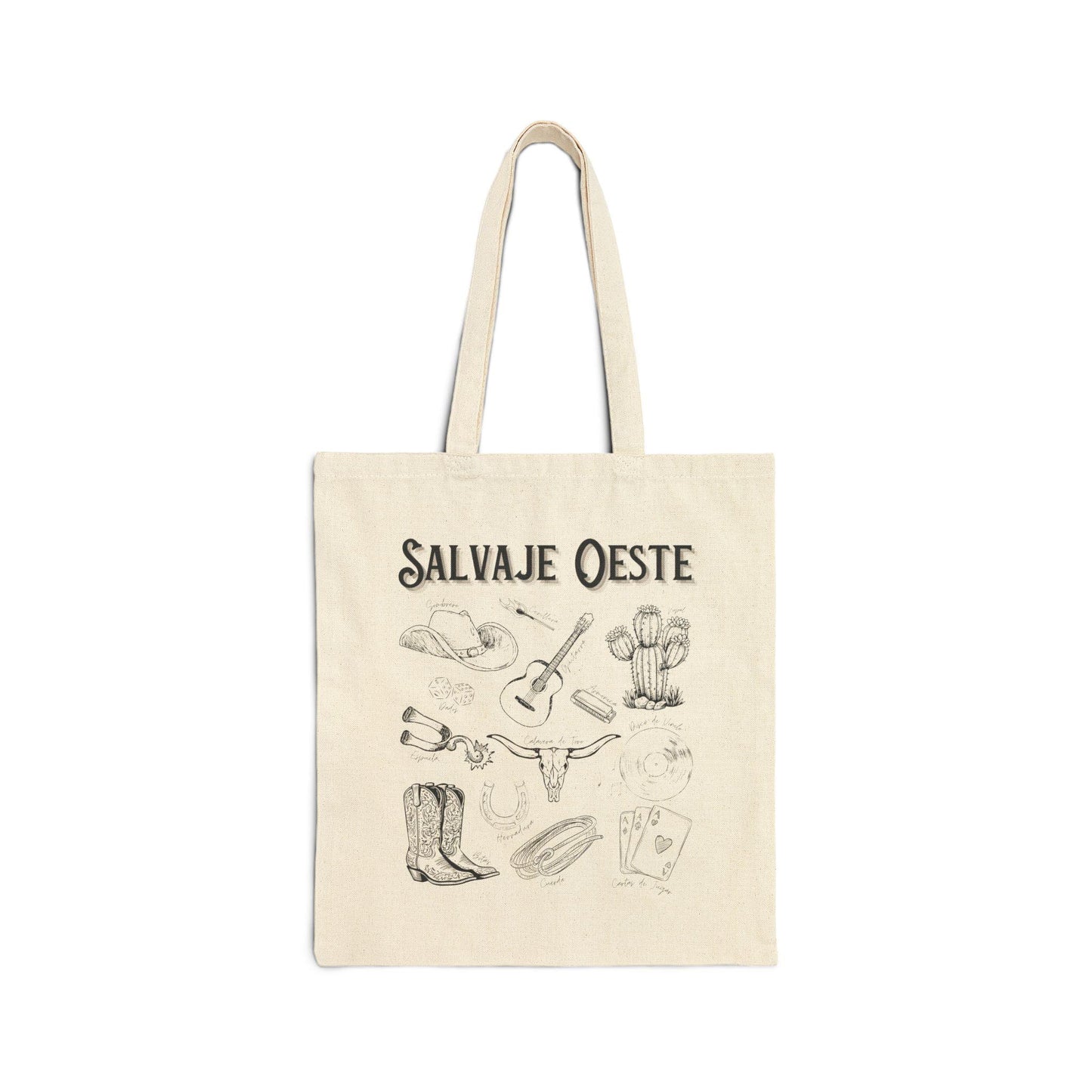 Small Wild West Tote Bag- "Salvaje Oeste" Design