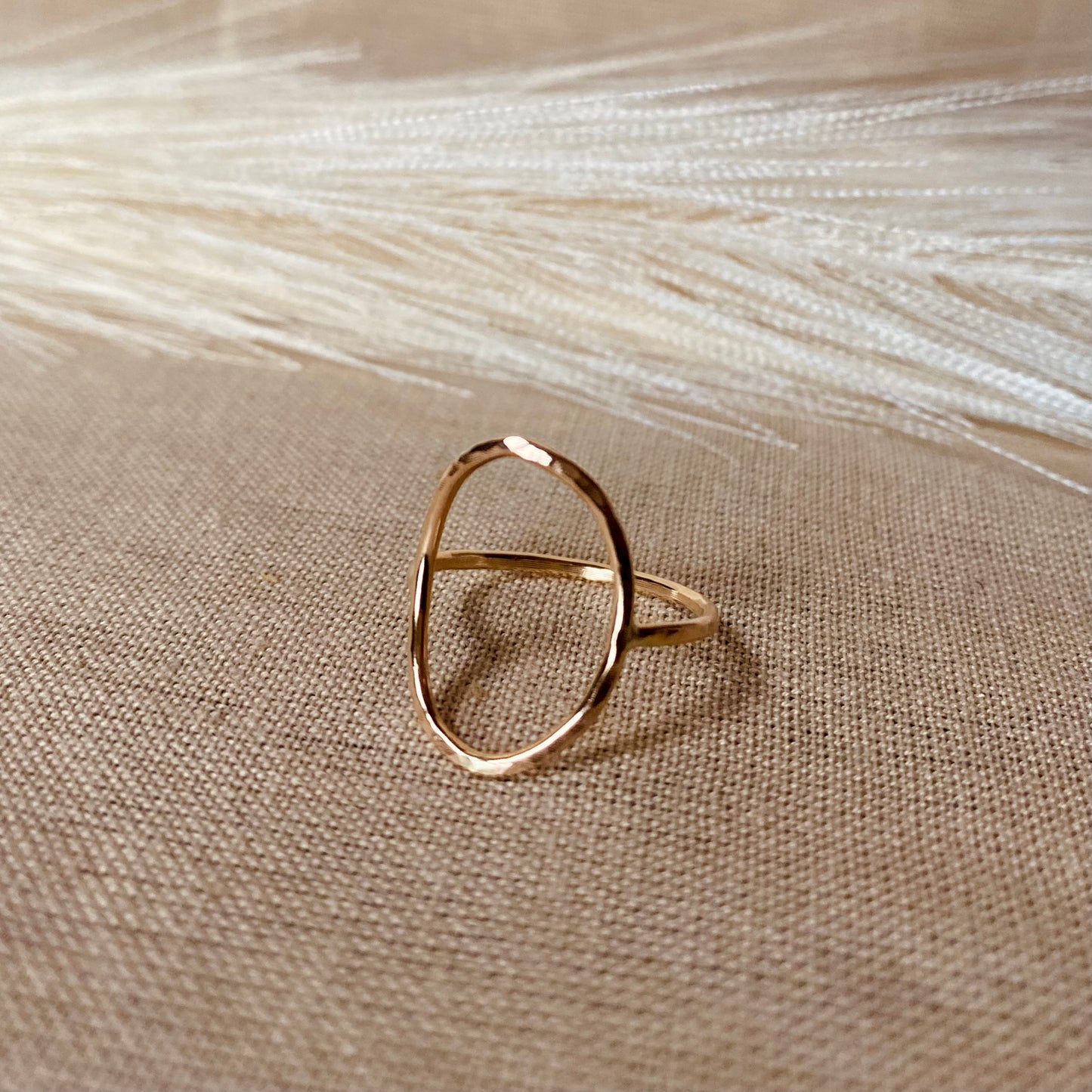 Medium Open Oval Ring