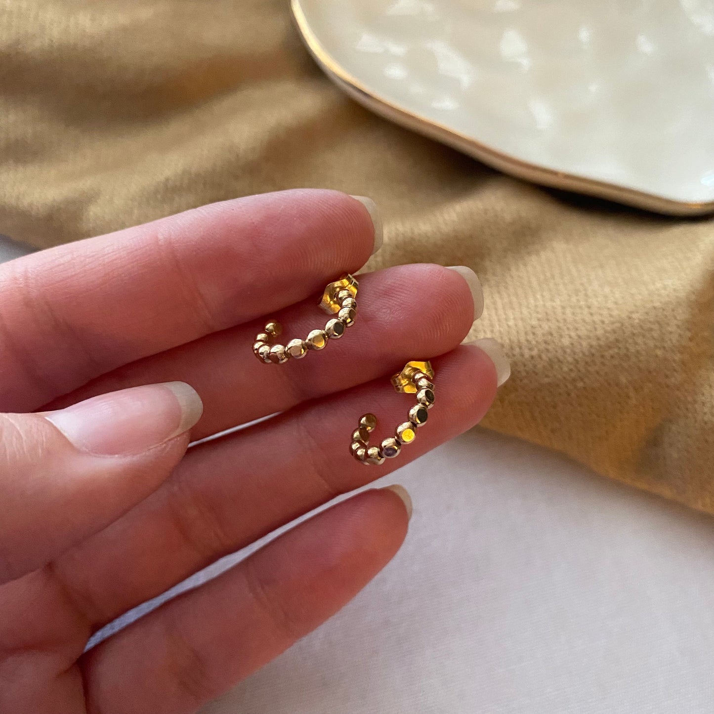 Mini Golden Hoops