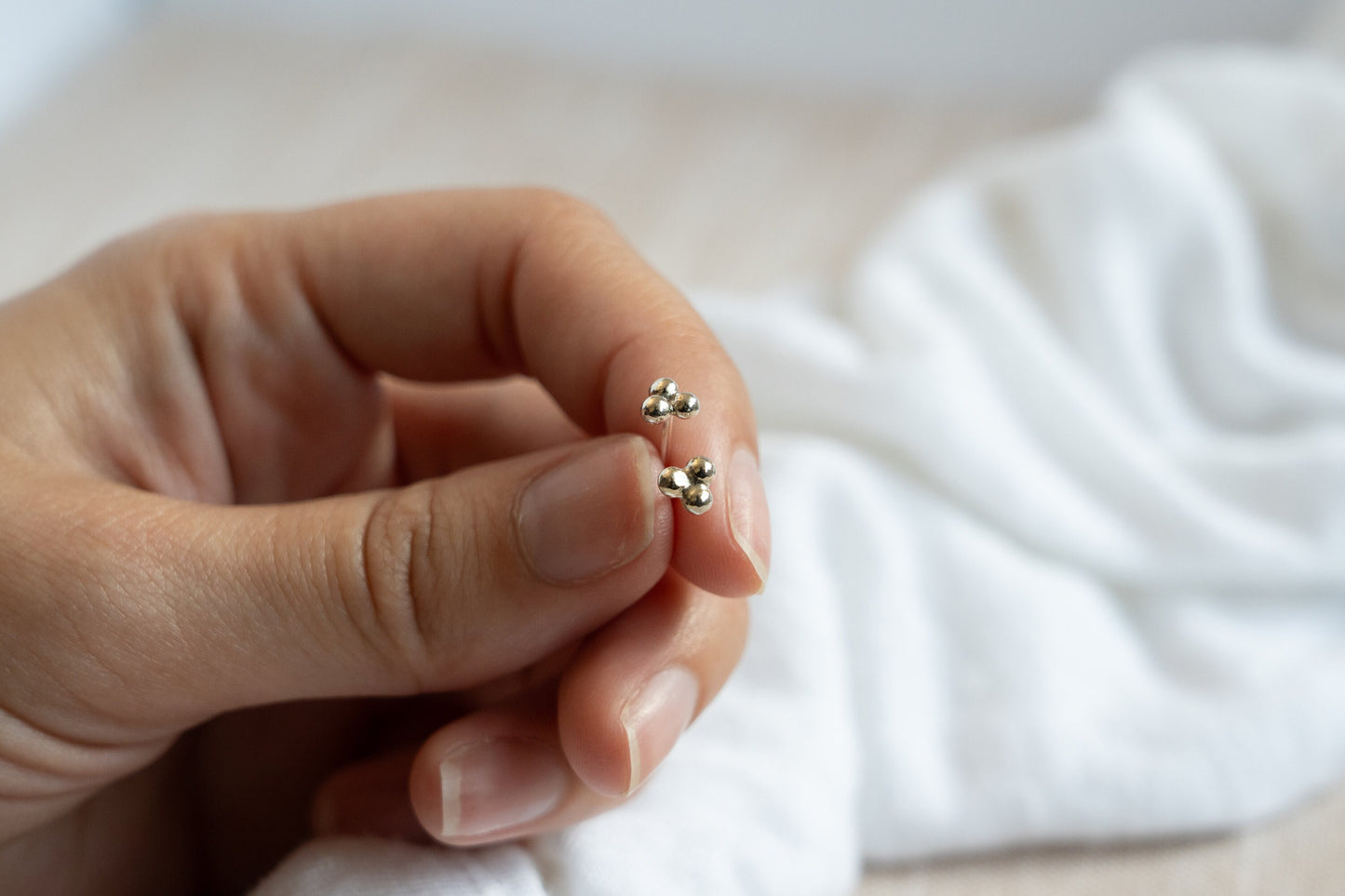 Mini Trio Bead Studs