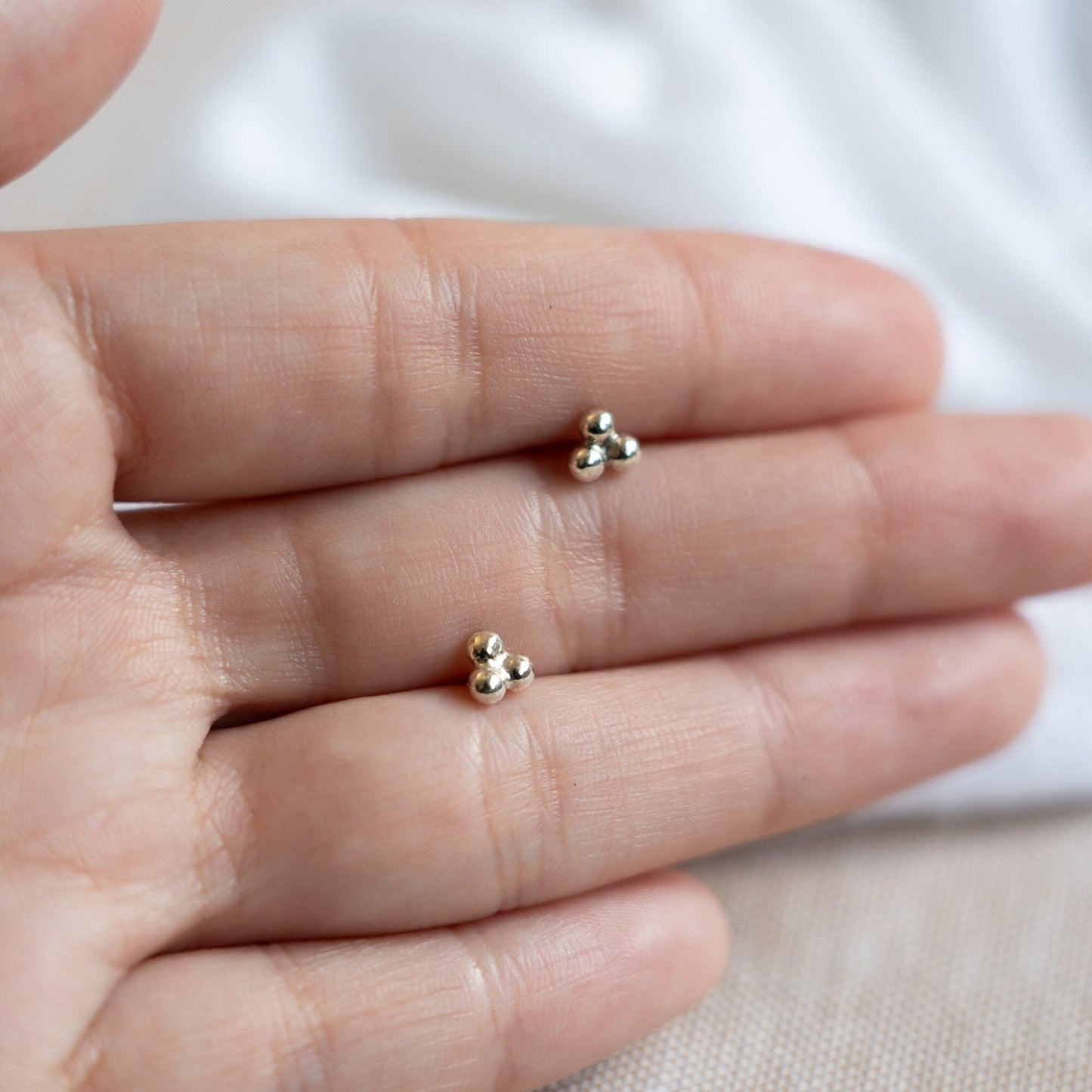 Mini Trio Bead Studs