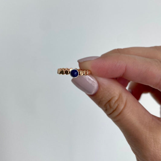 Lapis Lazuli Cabochon Ring