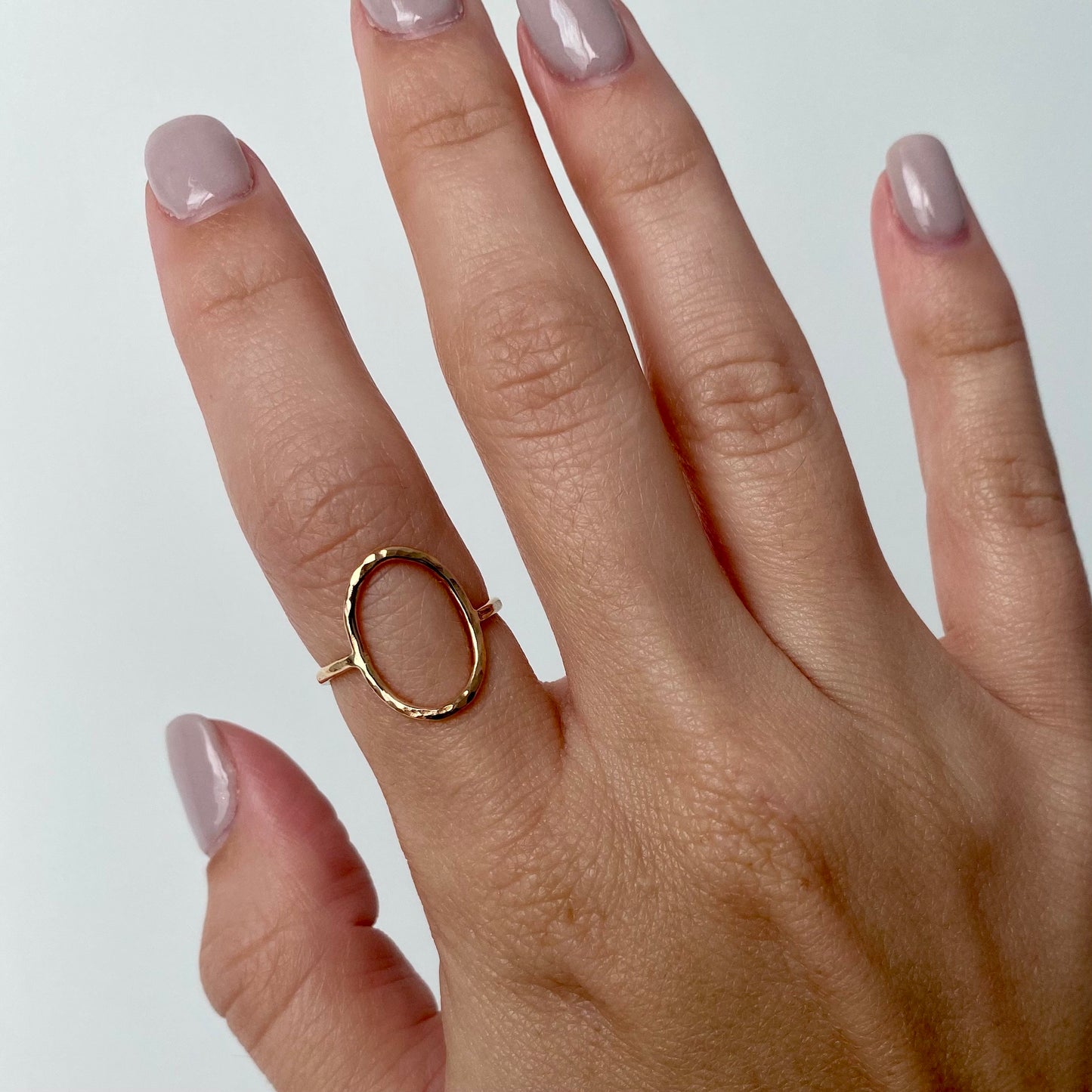 Medium Open Oval Ring