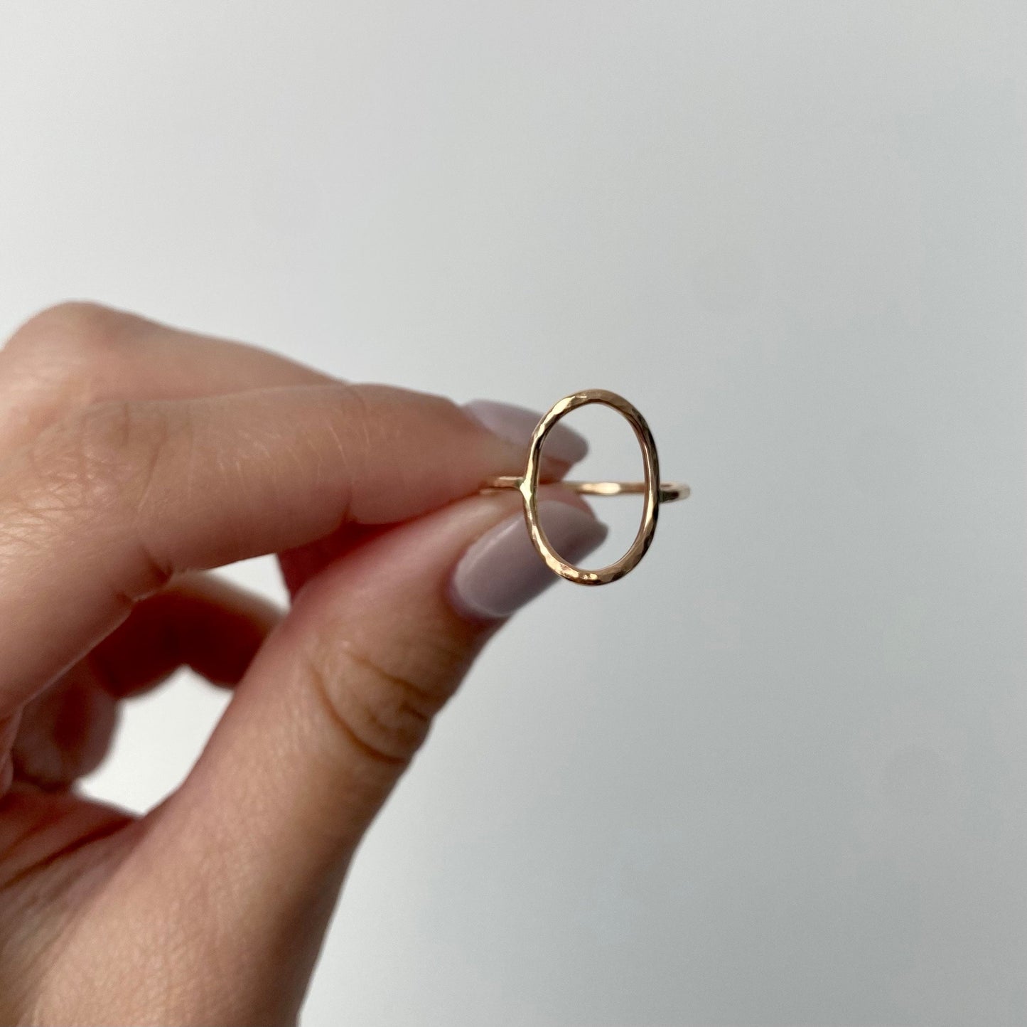 Medium Open Oval Ring