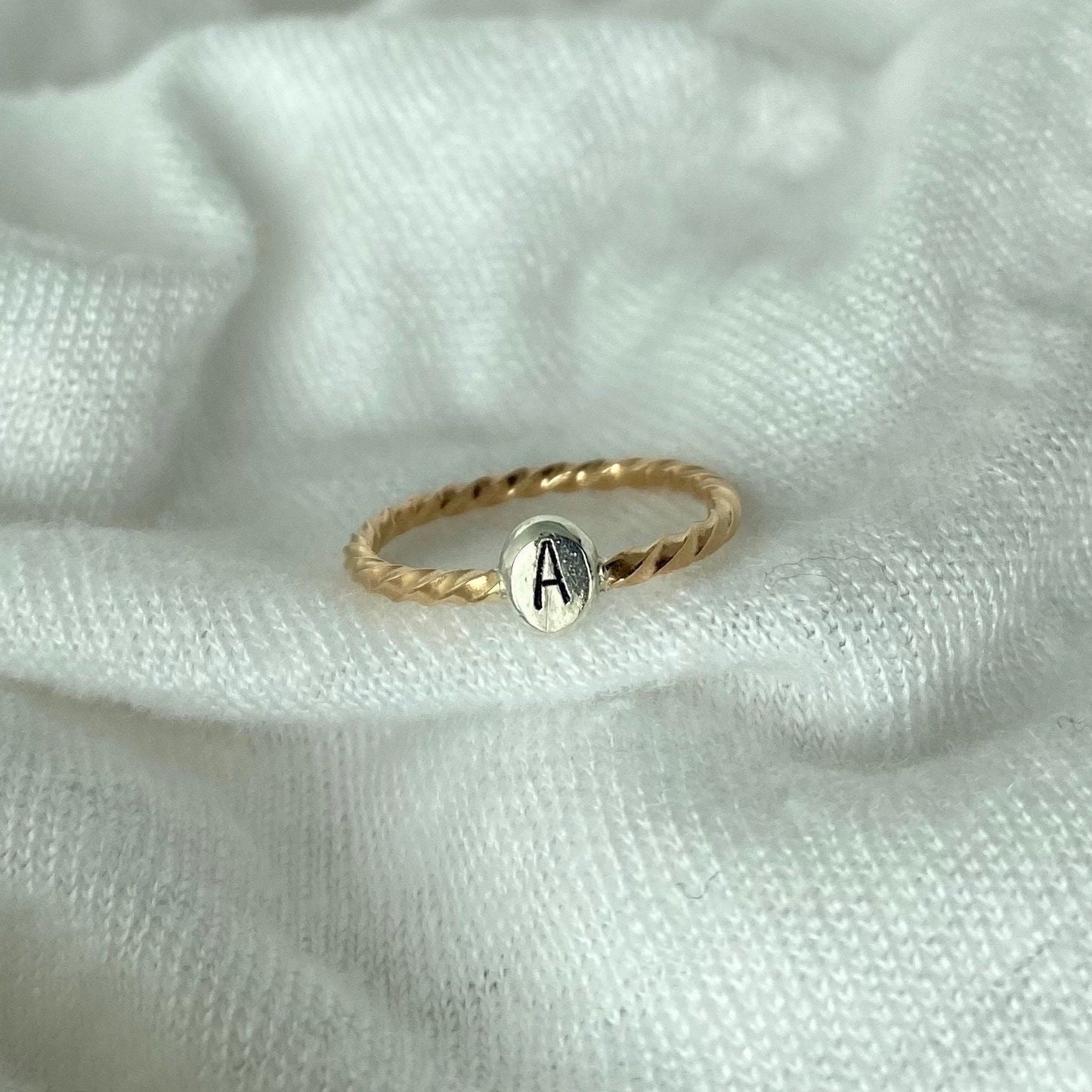 Personalized Initial Ring- Custom Ring for Her