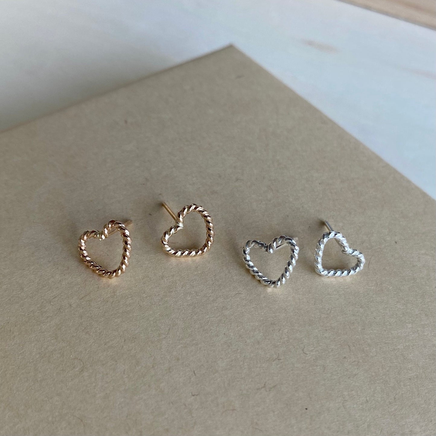 Mini Heart Studs