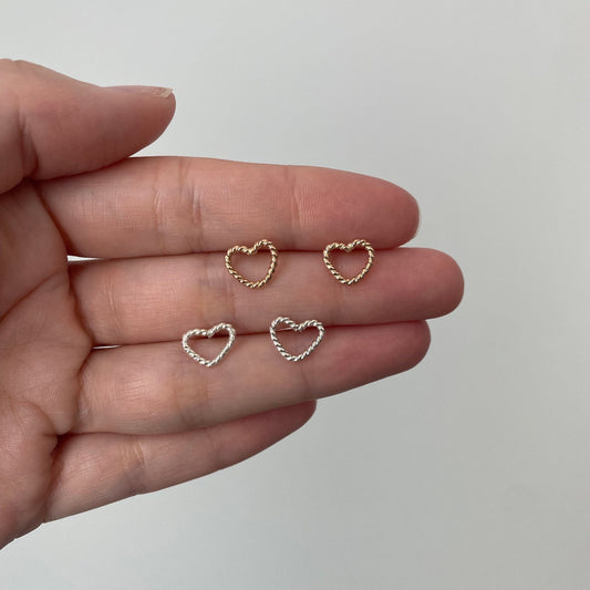 Mini Heart Studs